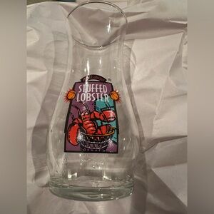 Stuffed Lobster Red Lobster Glass Pitcher